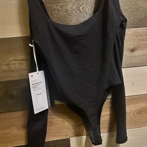lululemon athletica Black Long Sleeve Bodysuit